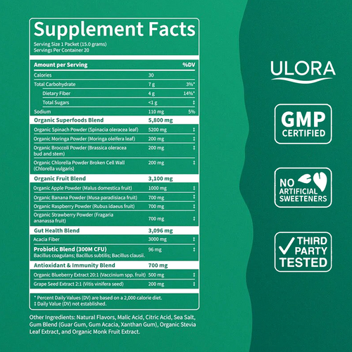 Ulora - HealthyGreens Drink Mix